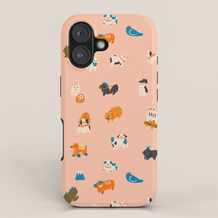 Japanese folk toys iPhone Case Gallery Image 1