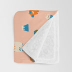 Japanese folk toys Throw Blanket Gallery Image 3