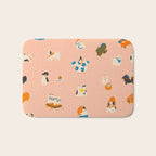 Japanese folk toys Bath Mat Gallery Image 1