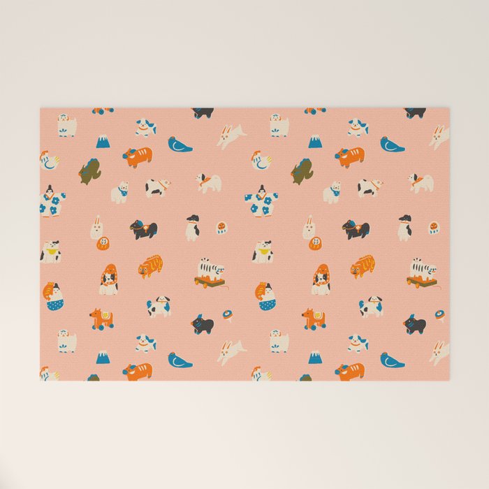 Japanese folk toys Welcome Mat Gallery Image 1
