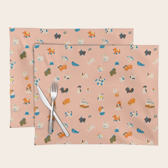 Japanese folk toys Placemat Gallery Image 1
