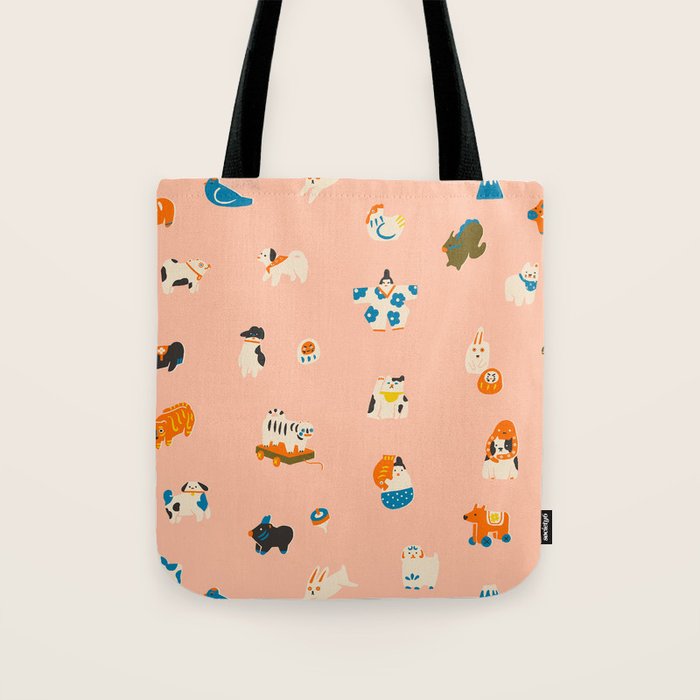Japanese folk toys Tote Bag Gallery Image 1