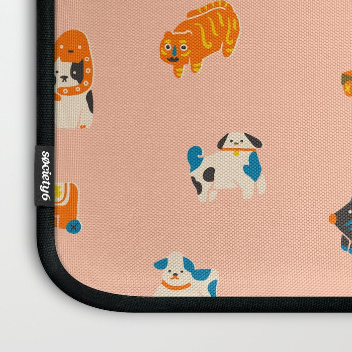Japanese folk toys Laptop Sleeve Gallery Image 3