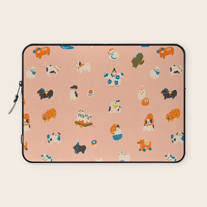 Japanese folk toys Laptop Sleeve Gallery Image 1