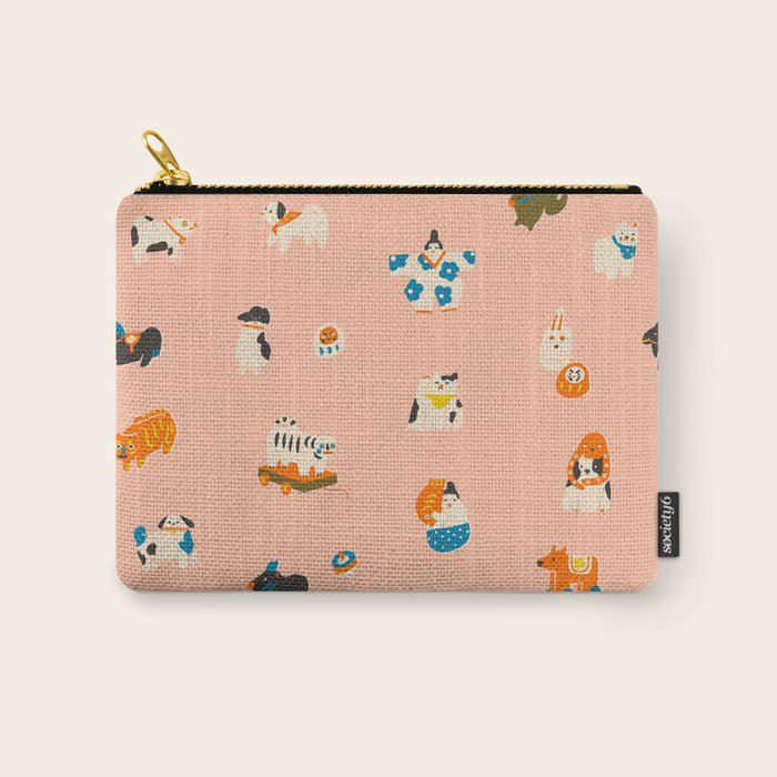 Japanese folk toys Carry All Pouch Gallery Image 1
