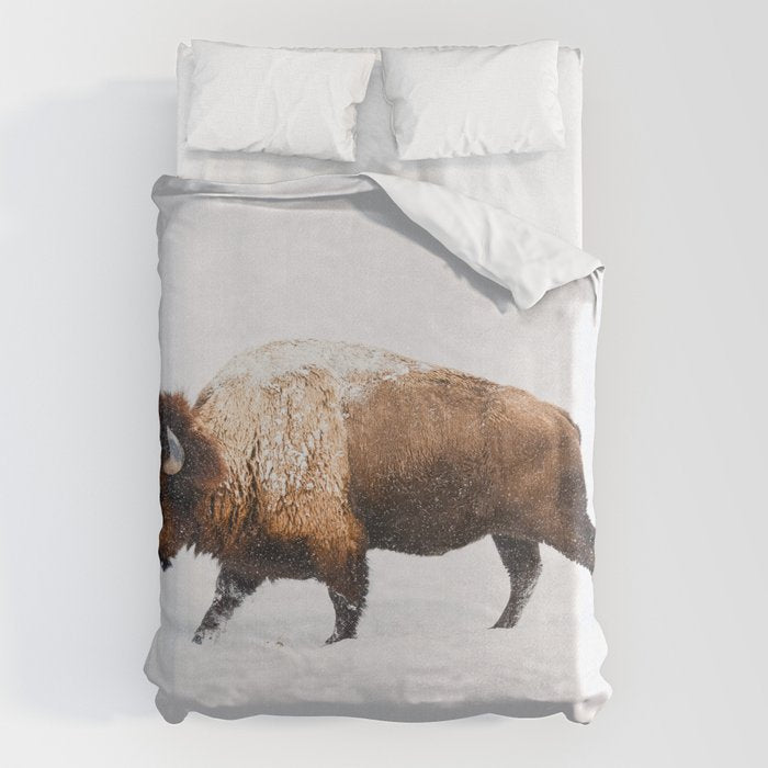 Buffalo In The Snow Duvet Cover Gallery Image 6