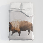 Buffalo In The Snow Duvet Cover Gallery Image 6