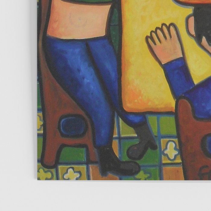 The Domino Players (Juego de Domino), Plaza Dolores, Santiago de Cuba, oil on canvas, by Jose Rodriguez Fuster Poster Gallery Image 3