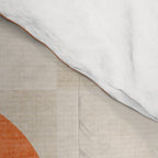 Geometric Modern MCM Orange Teal  Unique Artwork Comforter Gallery Image 4