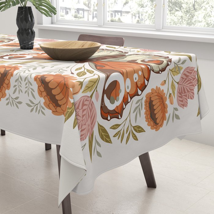 William Morris Inspired Butterfly Tablecloth Gallery Image 3