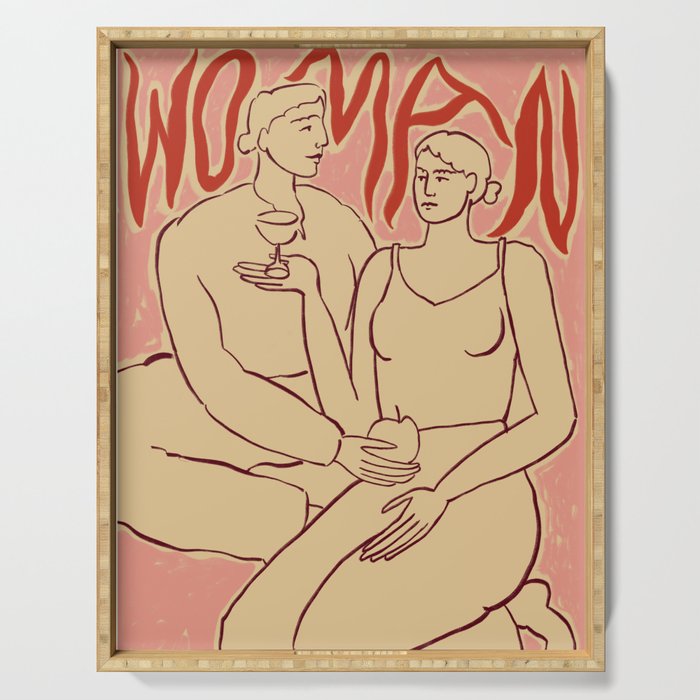 WOMAN NATURE Serving Tray Gallery Image 1