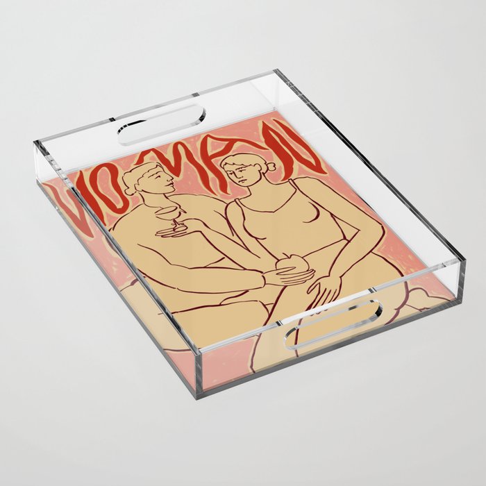 WOMAN NATURE Acrylic Tray Gallery Image 1