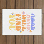 Good Things will Find You Outdoor Rug Gallery Image 1