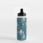 Octopus Birthday Party Pattern Water Bottle Gallery Image 2