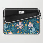 Octopus Birthday Party Pattern Laptop Sleeve Gallery Image 2