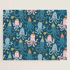 Octopus Birthday Party Pattern Jigsaw Puzzle Gallery Image 1