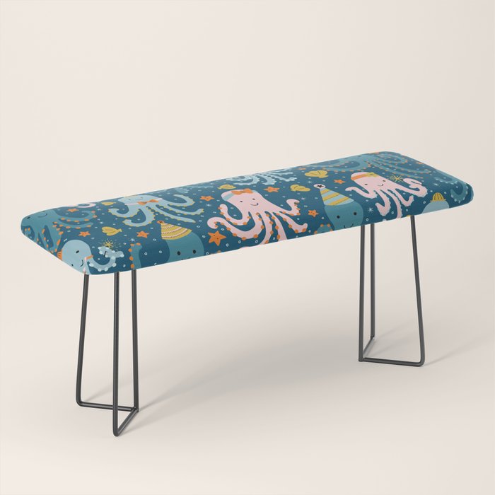 Octopus Birthday Party Pattern Bench Gallery Image 1