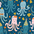 Octopus Birthday Party Pattern Coffee Mug Gallery Image 2