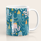 Octopus Birthday Party Pattern Coffee Mug Gallery Image 1