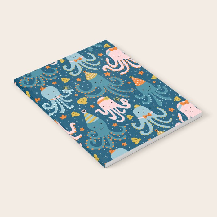 Octopus Birthday Party Pattern Notebook Gallery Image 2
