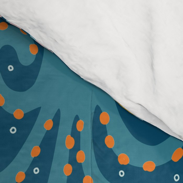 Octopus Birthday Party Pattern Comforter Gallery Image 4
