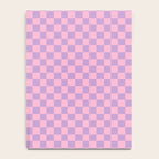 Lavender and Pink Checkered Checked Mini Checkerboard Pattern Notebook Gallery Image 4