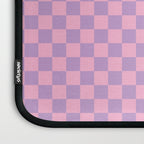 Lavender and Pink Checkered Checked Mini Checkerboard Pattern Laptop Sleeve Gallery Image 3