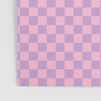 Lavender and Pink Checkered Checked Mini Checkerboard Pattern Poster Gallery Image 3
