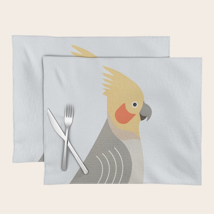 Whimsy Cockatiel Placemat Gallery Image 1