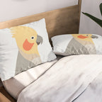 Whimsy Cockatiel Pillow Sham Gallery Image 2
