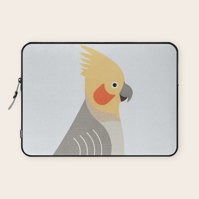 Whimsy Cockatiel Laptop Sleeve Gallery Image 1