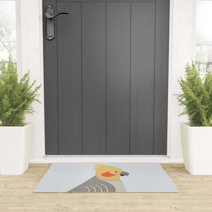 Whimsy Cockatiel Welcome Mat Gallery Image 3