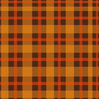 Autumn Plaid Pattern in Retro 70s Orange and Brown Coffee Mug Gallery Image 2