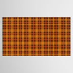 Autumn Plaid Pattern in Retro 70s Orange and Brown Tablecloth Gallery Image 2