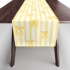 Charming Yellow Ribbon and Stripes  Table Runner Gallery Image 1