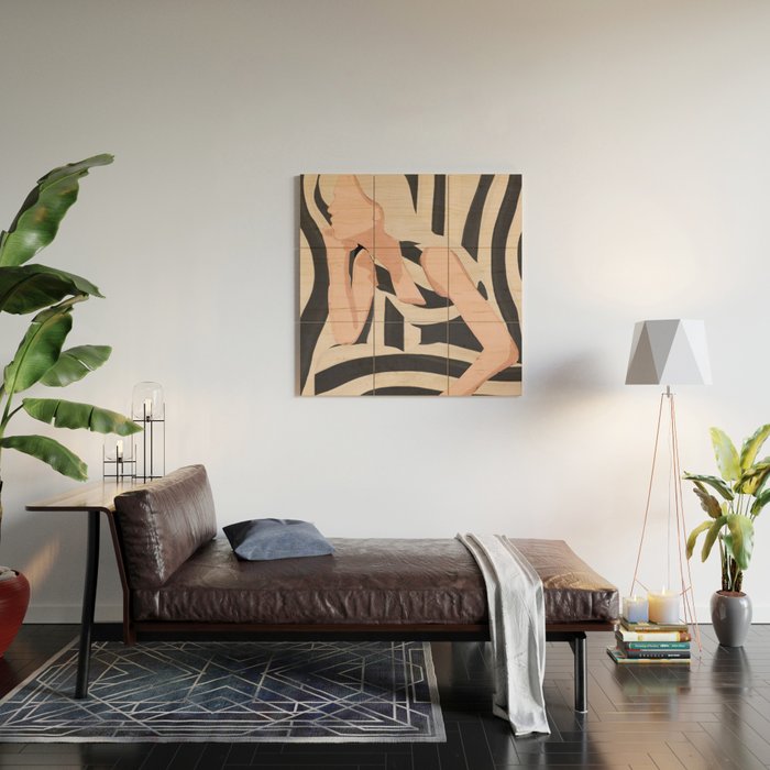 Striped Presence Wood Wall Art Gallery Image 2