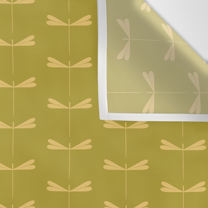 Dragonfly Pattern XV Chartreuse Green Wall Tapestry Gallery Image 3