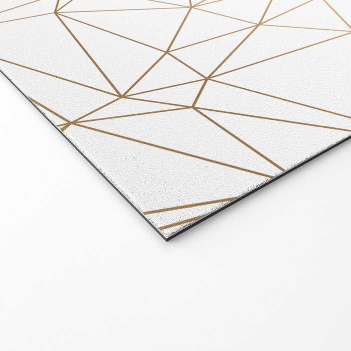 Geometric Gold Minimalist Design Welcome Mat Gallery Image 2