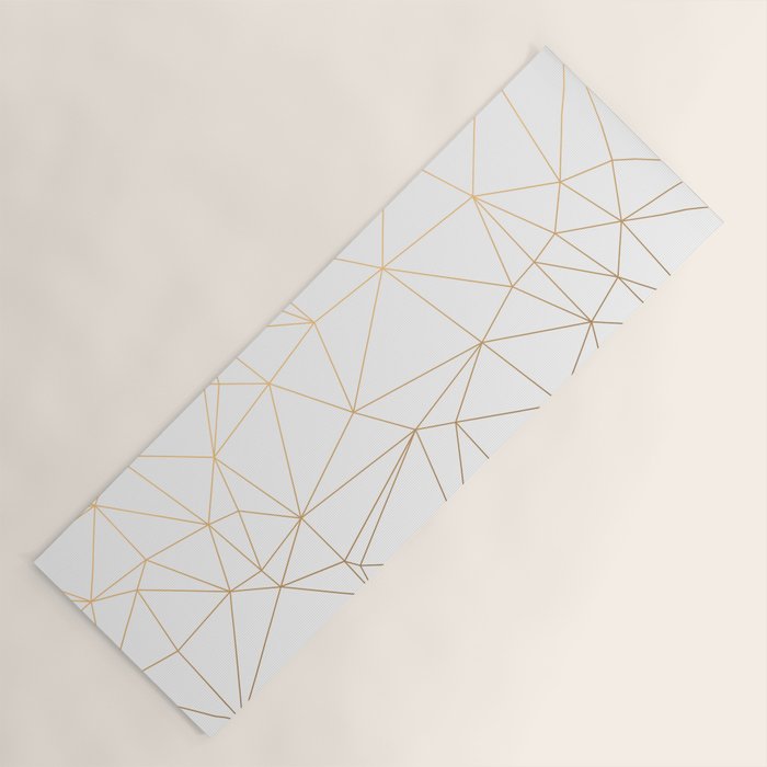 Geometric Gold Minimalist Design Yoga Mat Gallery Image 1