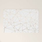 Geometric Gold Minimalist Design Welcome Mat Gallery Image 1