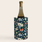Woodland Forest Flowers - Navy Blue Wine Chiller Gallery Image 2