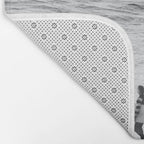 Surfers | Minimalist Black White Photography | Ocean Beach Travel Photo Bath Mat Gallery Image 2