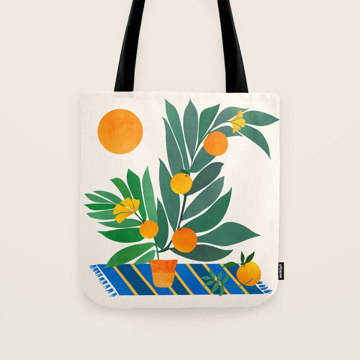 Summer's End With Oranges Tote Bag Gallery Image 1