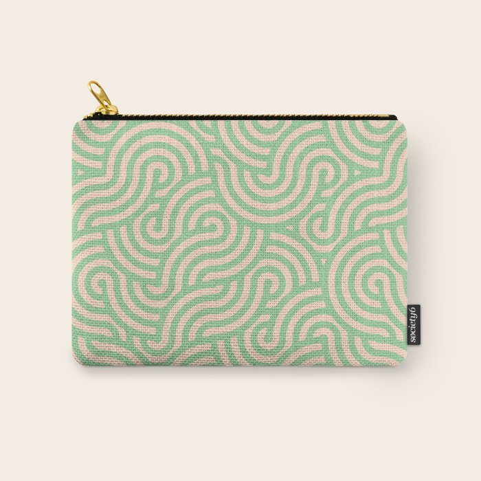 SWIRL Lime and Almond Carry All Pouch Gallery Image 1