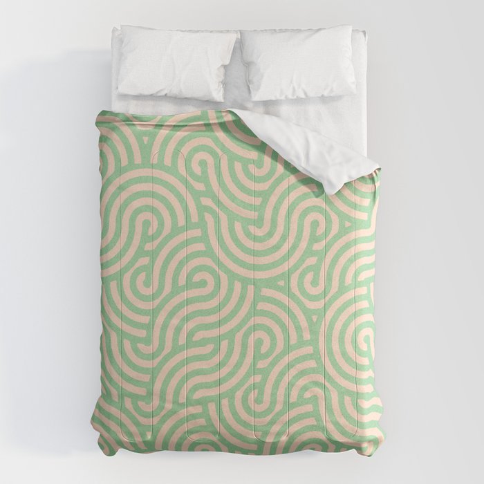 SWIRL Lime and Almond Comforter Gallery Image 6
