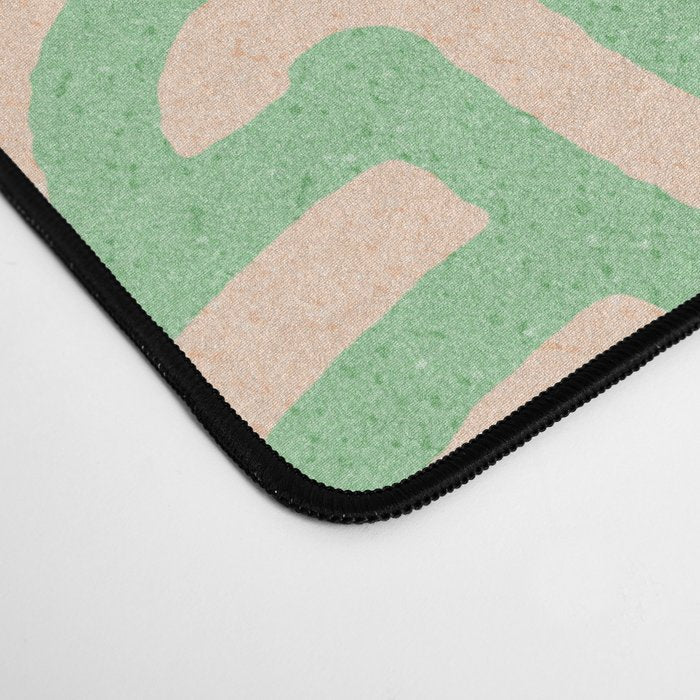 SWIRL Lime and Almond Desk Mat Gallery Image 4