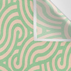 SWIRL Lime and Almond Wall Tapestry Gallery Image 3