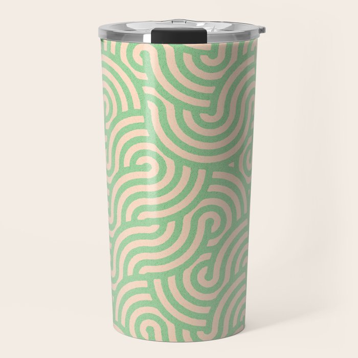 SWIRL Lime and Almond Travel Mug Gallery Image 1