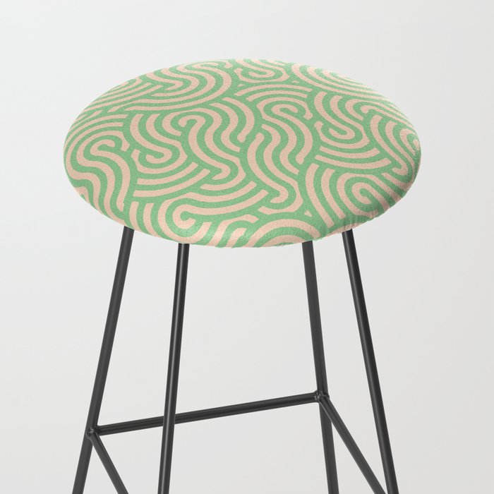 SWIRL Lime and Almond Stool Gallery Image 2