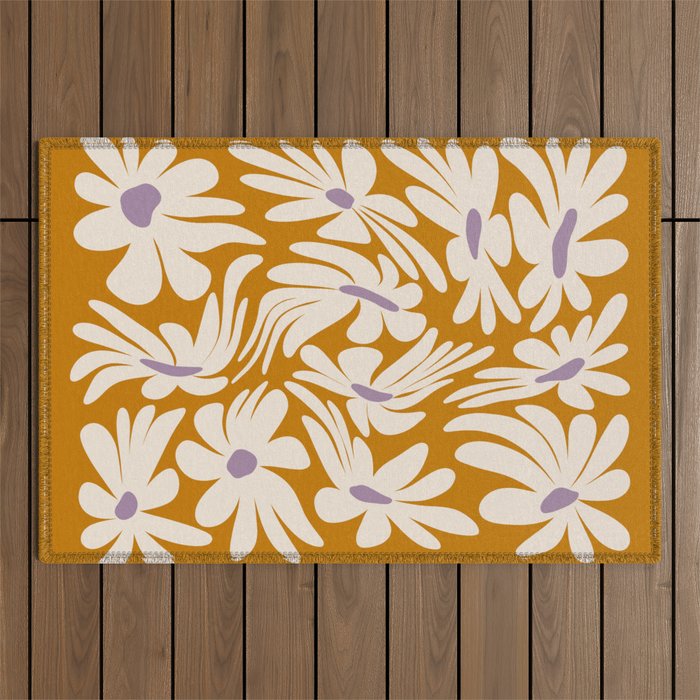 Floral Wave Outdoor Rug Gallery Image 1